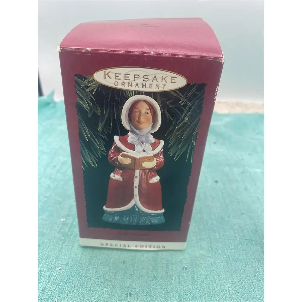 Hallmark '1993 Lady Daphne' Dickens Series Porcelain Bell Ornament
